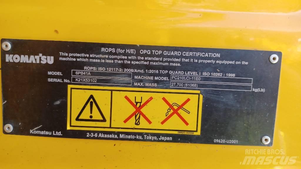 Komatsu PC210LCi-11 대형 굴삭기 29톤 이상