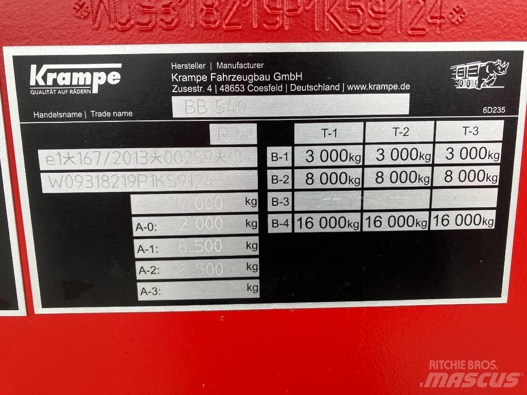 Krampe BB540 티퍼 트레일러