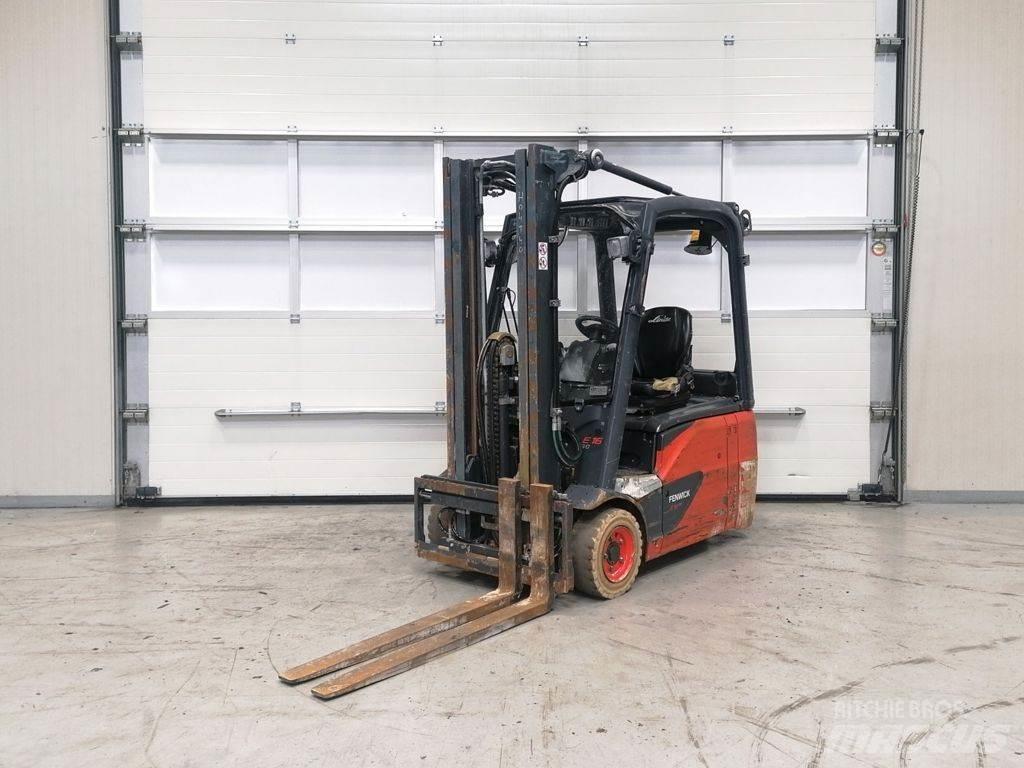 Linde E16-02 전동 지게차