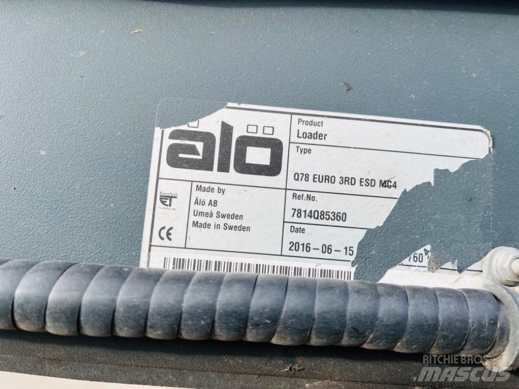  Ålø Q78 프론트 로더 및 굴착기