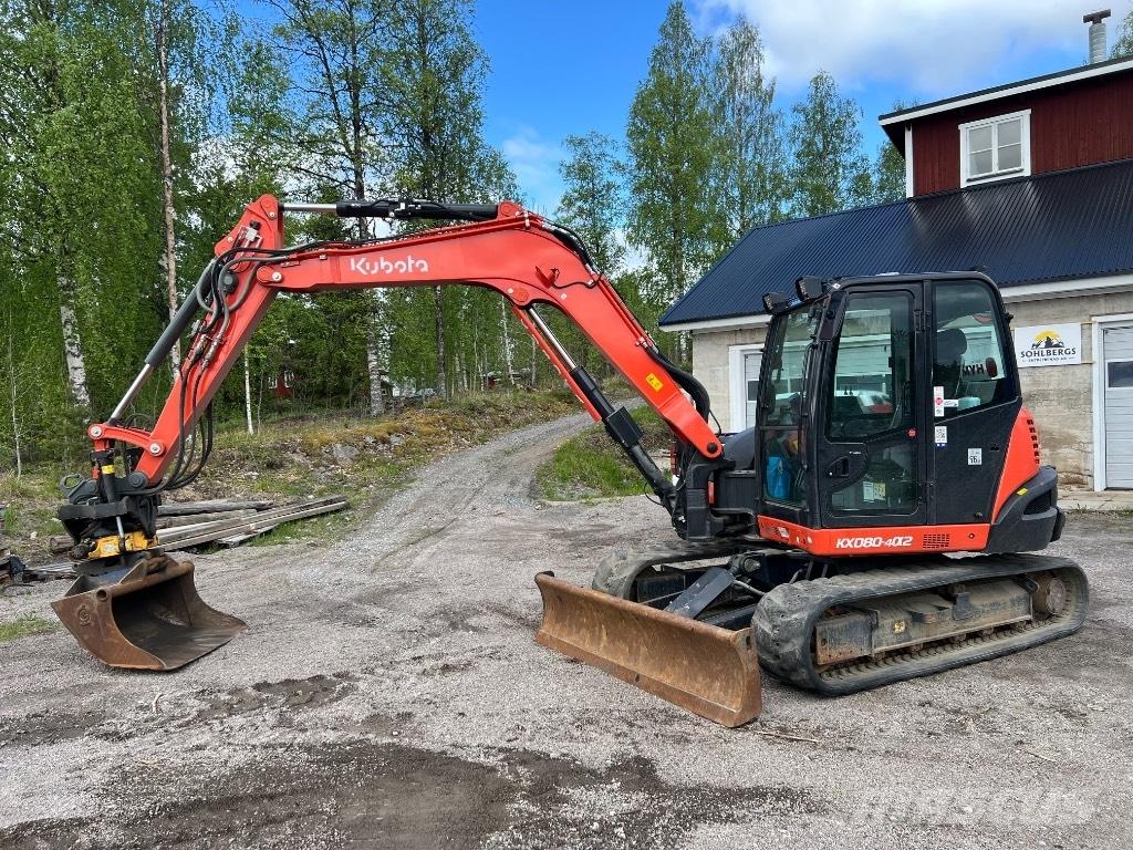 Kubota kx080-4a2 중형굴삭기 7톤-28톤
