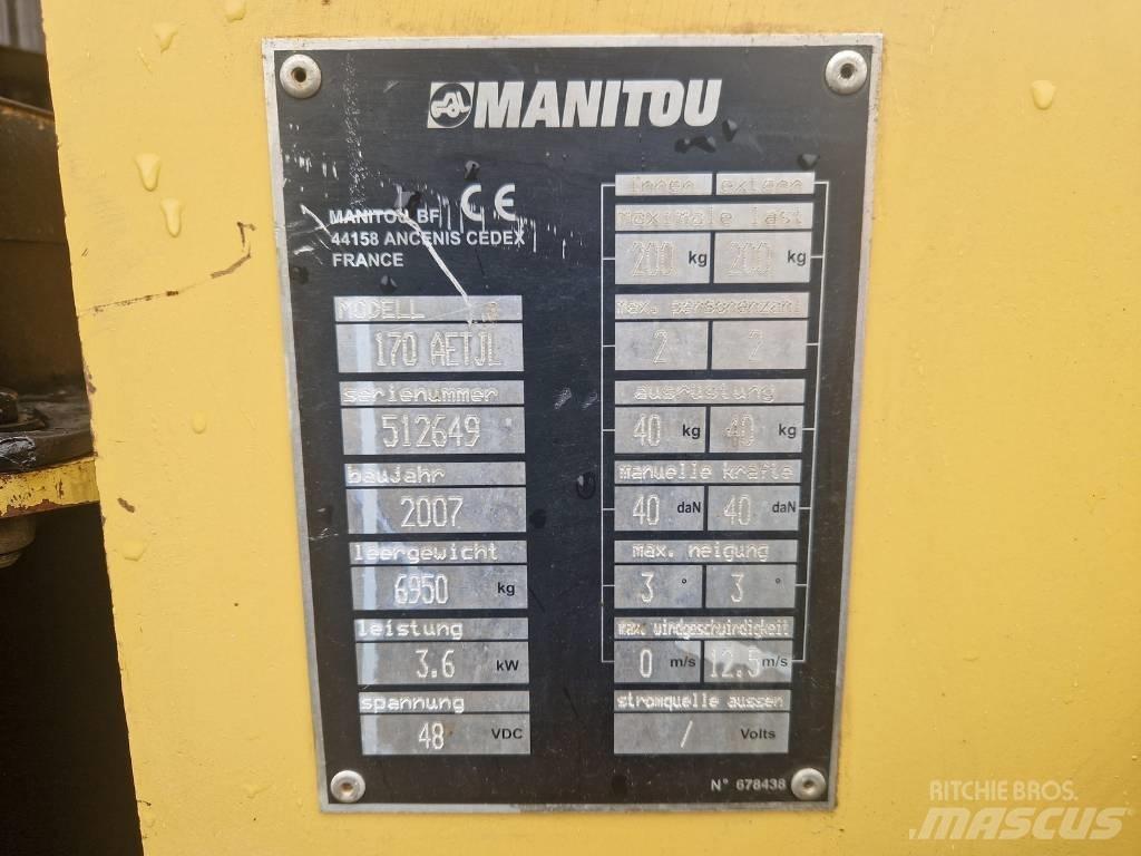Manitou 170AETJL 관절형 전동이동 리프트