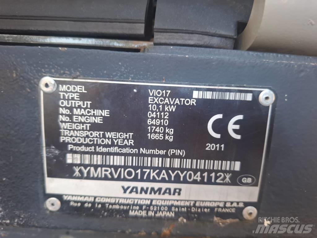 Yanmar Vio 17 소형 굴삭기 7톤 미만