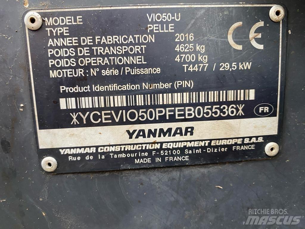 Yanmar Vio 50 U 소형 굴삭기 7톤 미만