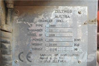 Sandvik DI 600 도로 굴착기