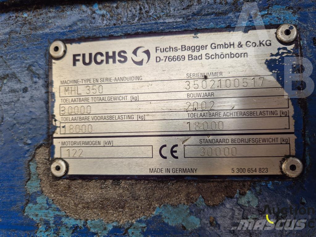 Fuchs MHL 350  휠 굴삭기