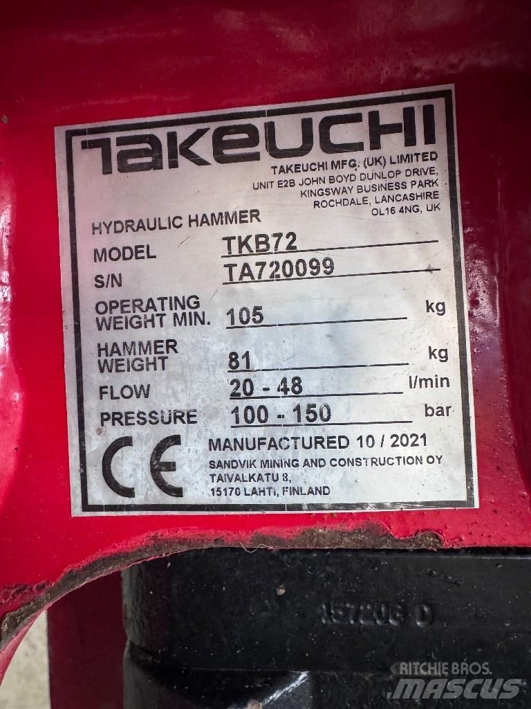 Takeuchi TB 219 소형 굴삭기 7톤 미만