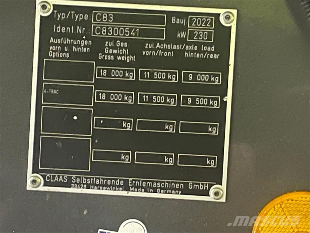 CLAAS Lexion 760 콤바인 수확기