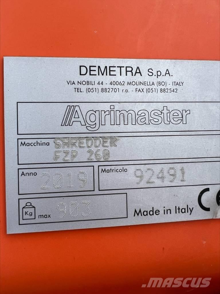 Agrimaster FZP 260 목장 제초기 및 토퍼