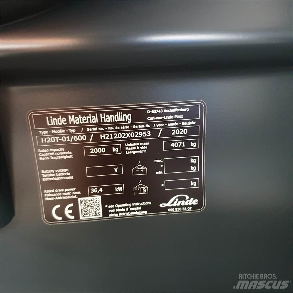 Linde H20T/600 LPG 지게차