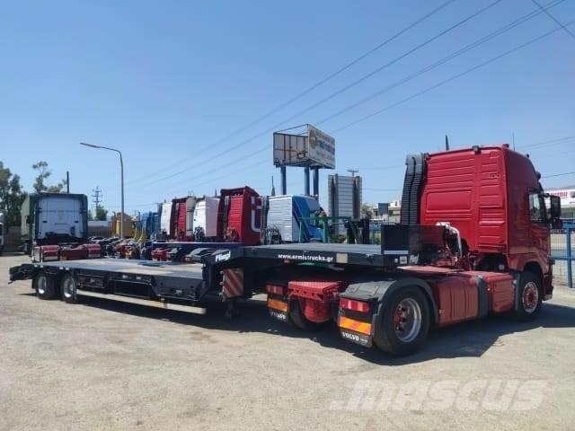 Fliegl 2 axles 로우 로더-세미 트레일러