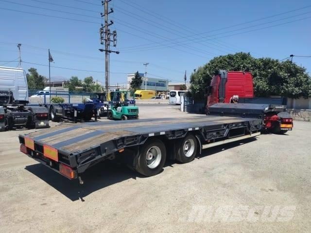 Fliegl 2 axles 로우 로더-세미 트레일러