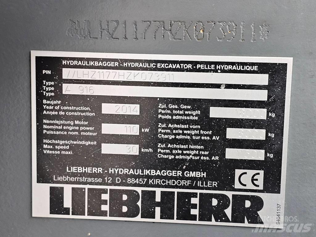 Liebherr A 916  휠 굴삭기