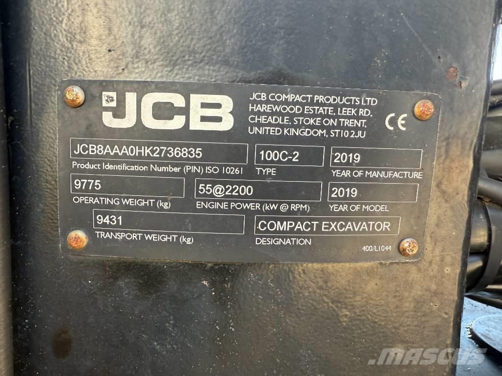 JCB 100 C-2 중형굴삭기 7톤-28톤