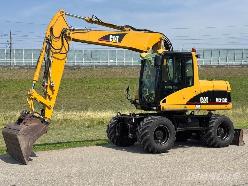 CAT M313C  휠 굴삭기