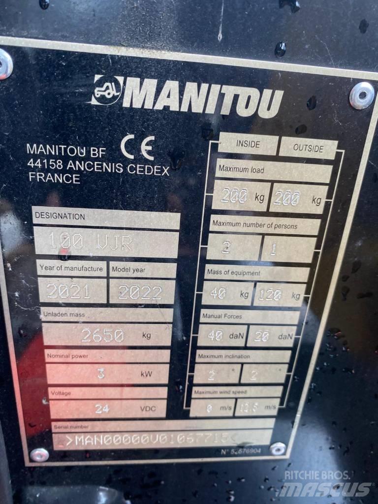 Manitou 100 VJR 인원/화물 앨리베이터