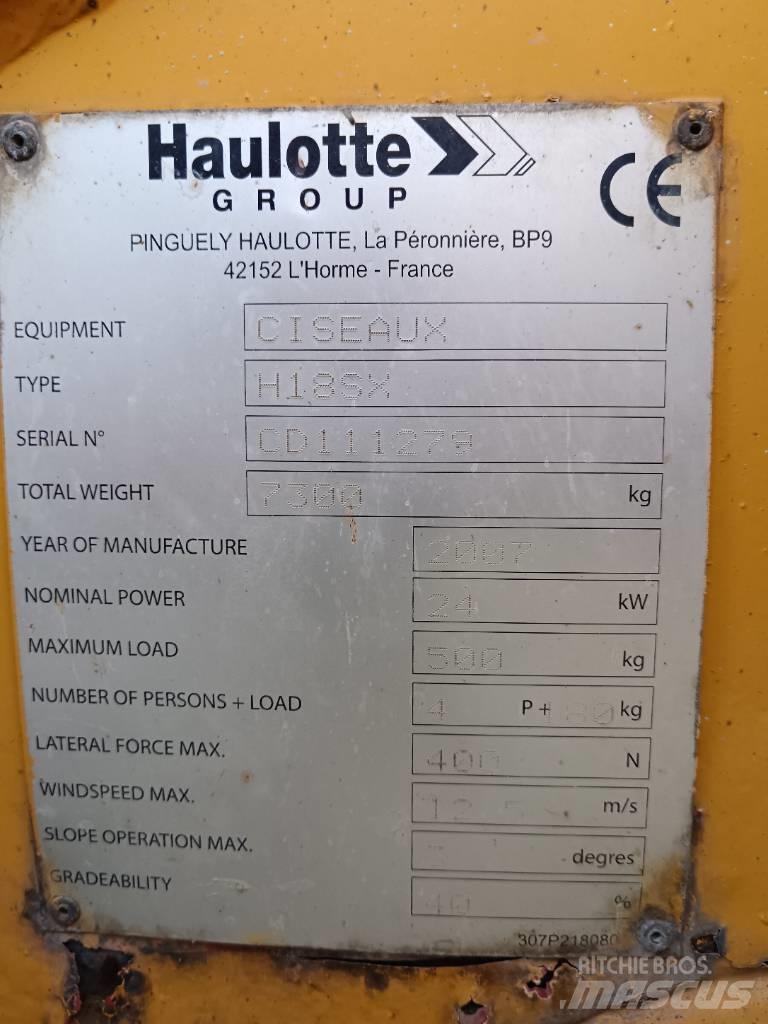 Haulotte H 18 SX 가위형 리프트