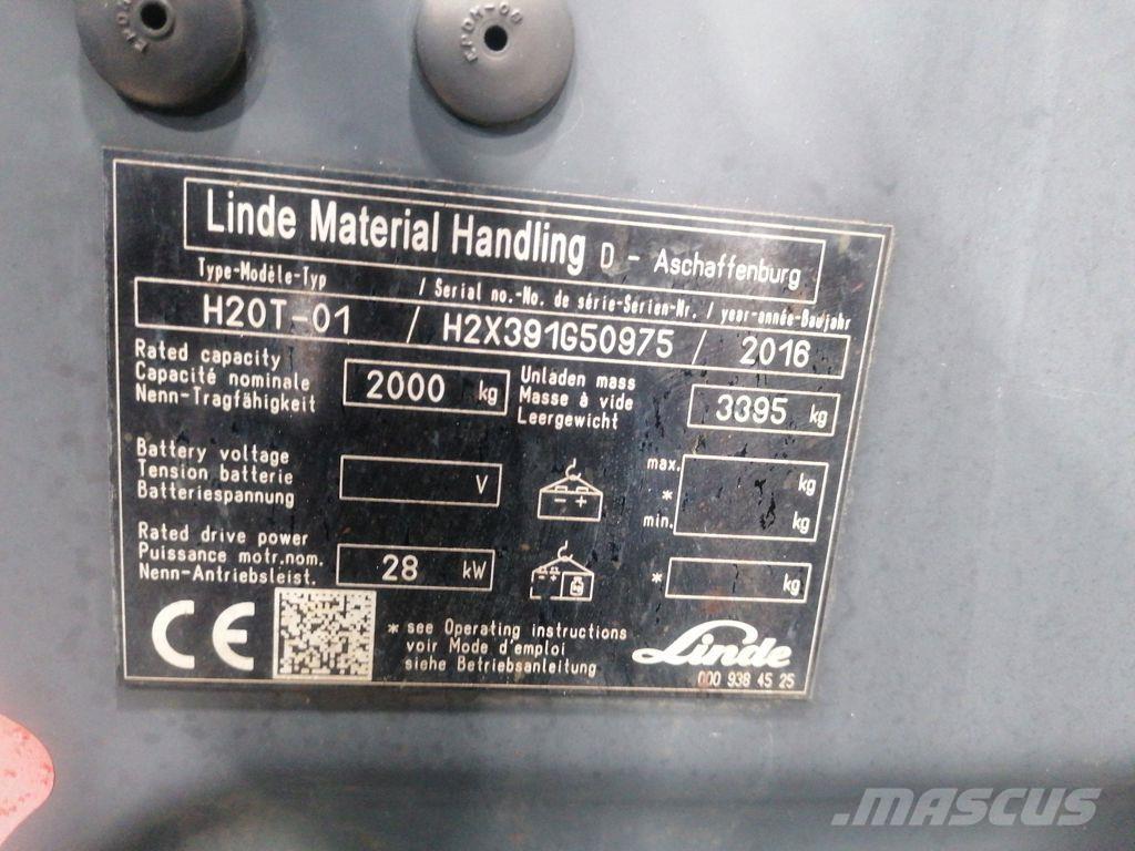 Linde H20T-01 LPG 지게차