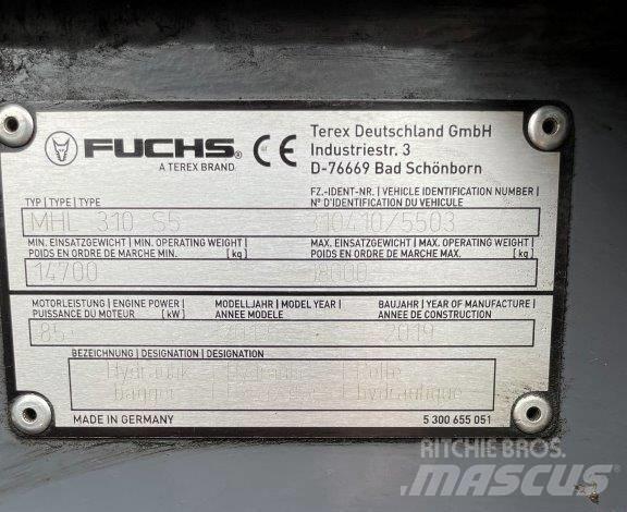 Fuchs MHL310F 폐기물/산업 처리기