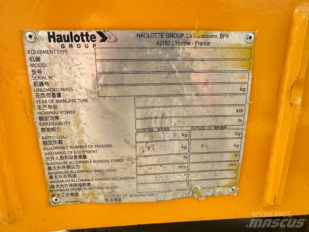 Haulotte OPTIMUM 8 가위형 리프트