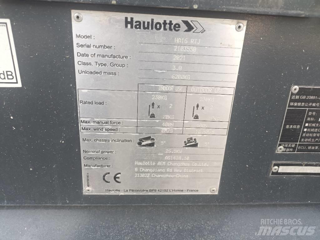Haulotte HA16RTJ 관절형 전동이동 리프트