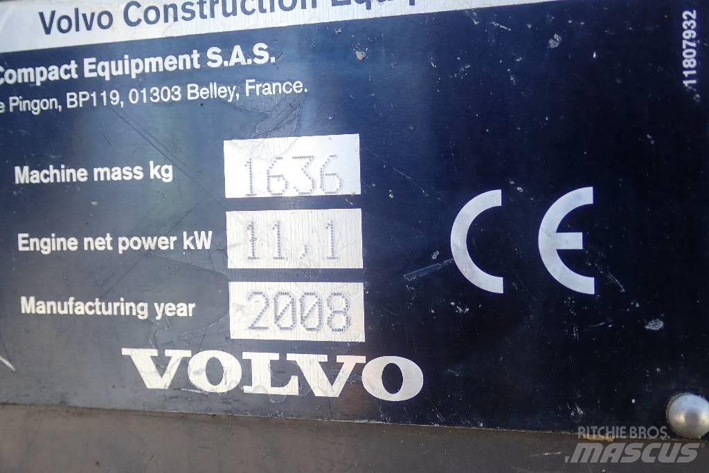 Volvo EC 15 B 소형 굴삭기 7톤 미만