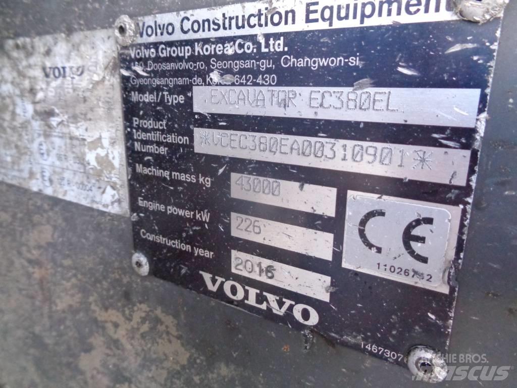Volvo EC 380 EL 대형 굴삭기 29톤 이상