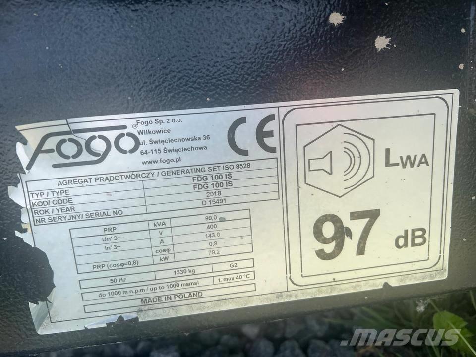 Fogo Iveco 100 KVA 디젤 발전기