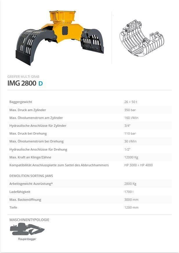 Indeco IMG 2800 집게