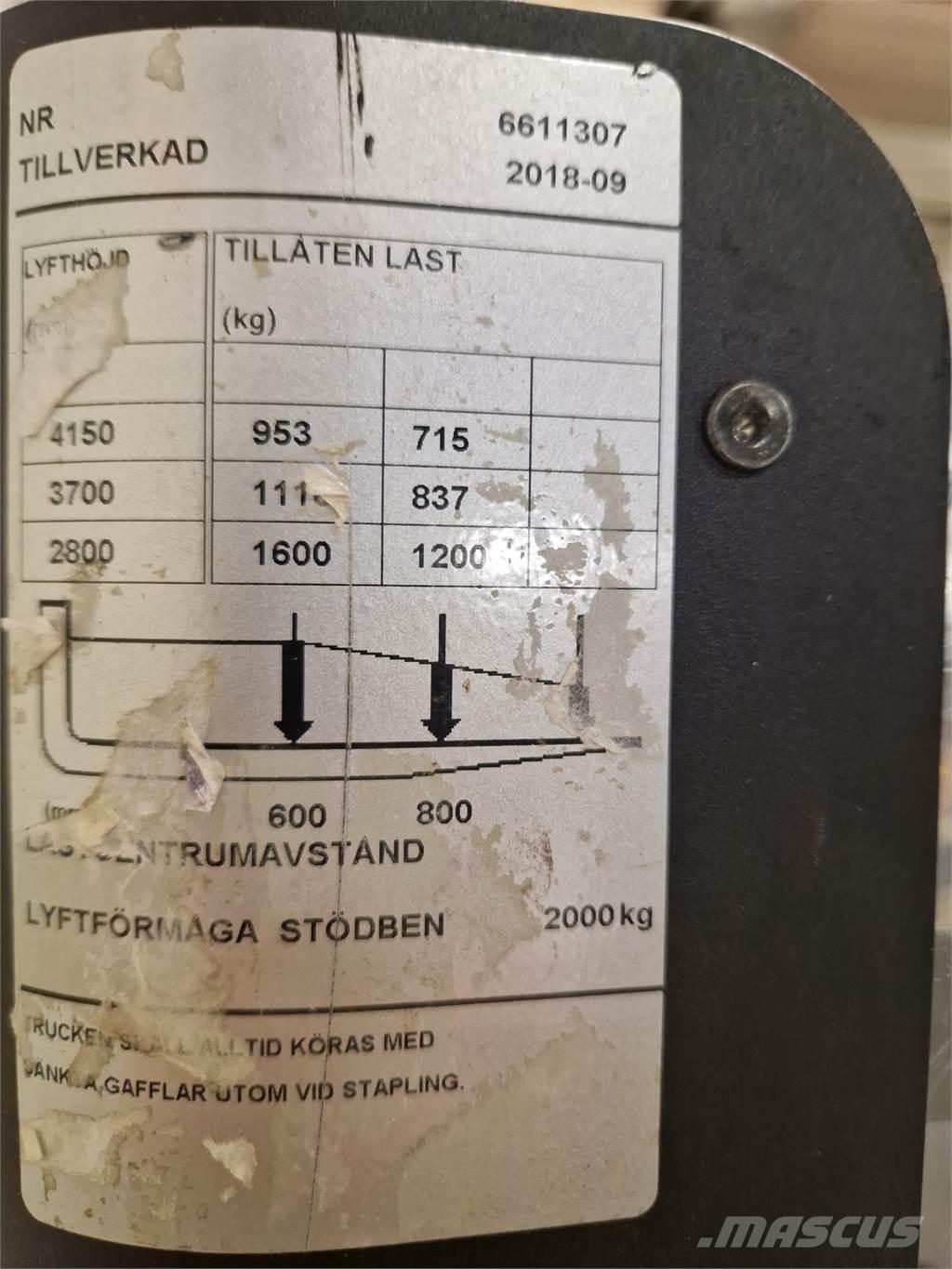 Toyota SPE160L 포크리프트