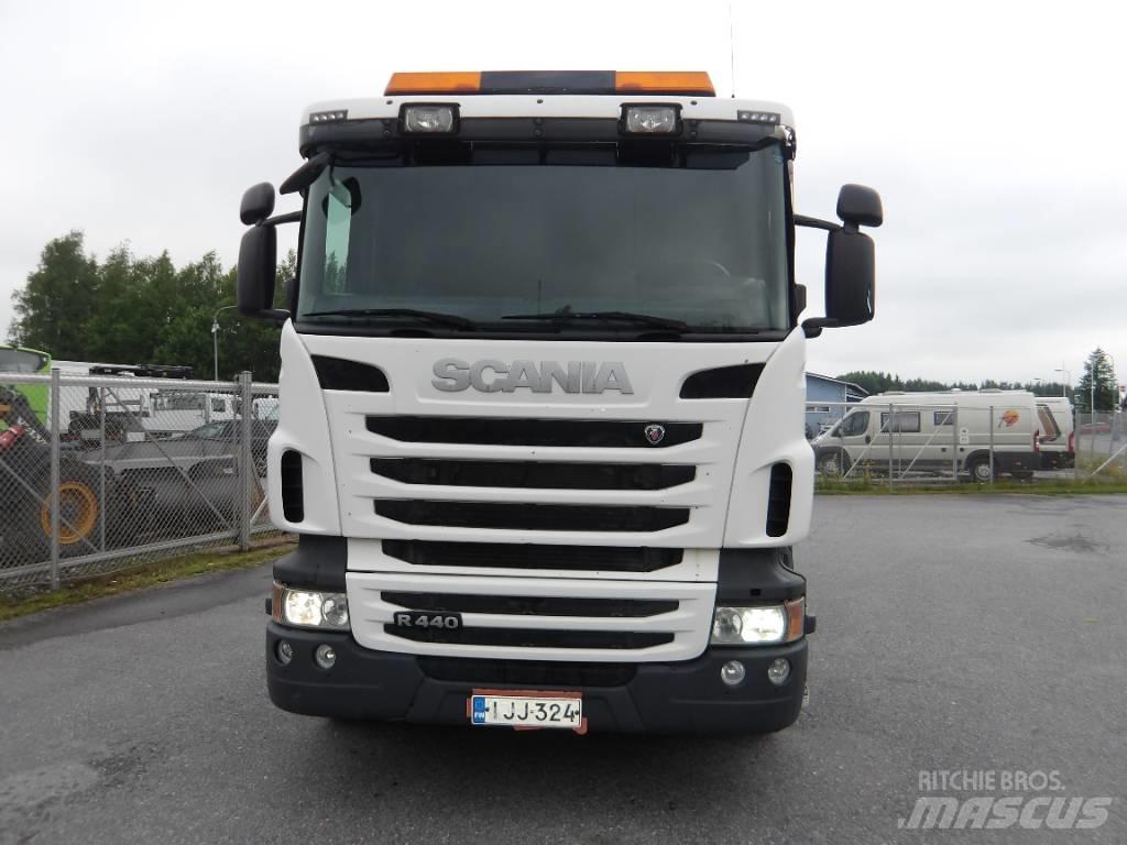 Scania R 440 6x4 훅 리프트 트럭