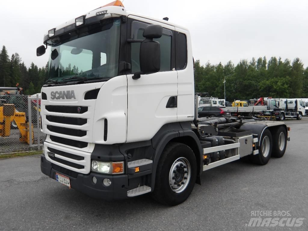 Scania R 440 6x4 훅 리프트 트럭