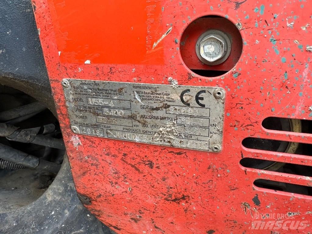 Kubota KX 055-4 소형 굴삭기 7톤 미만