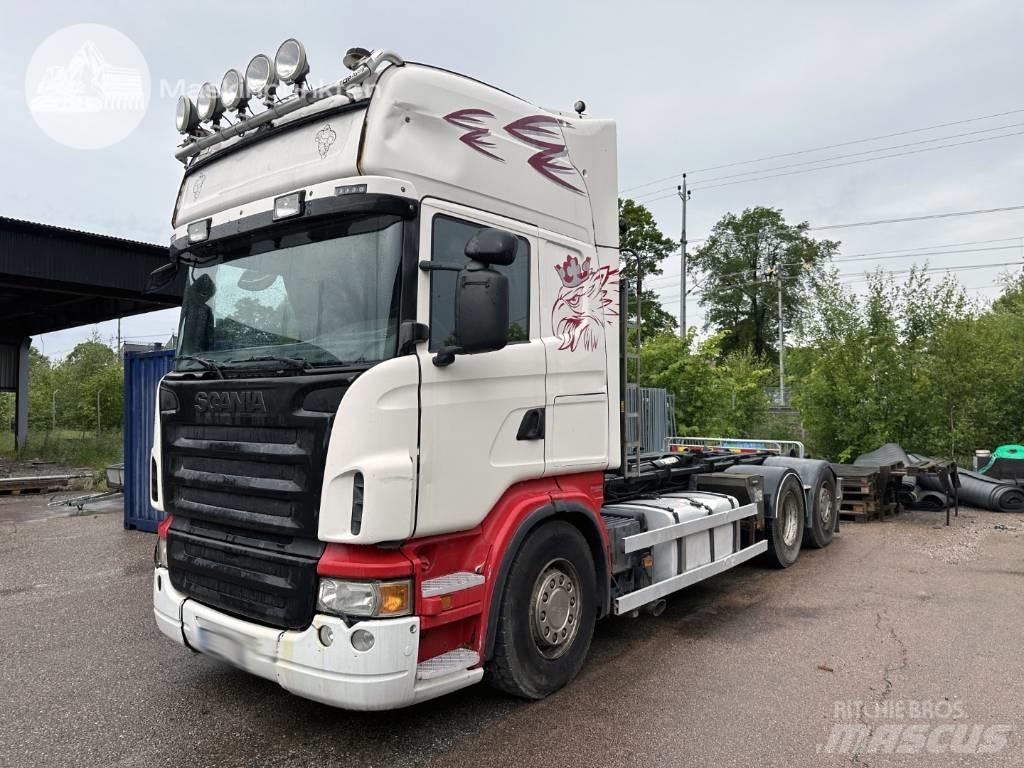 Scania R 480 LB 훅 리프트 트럭
