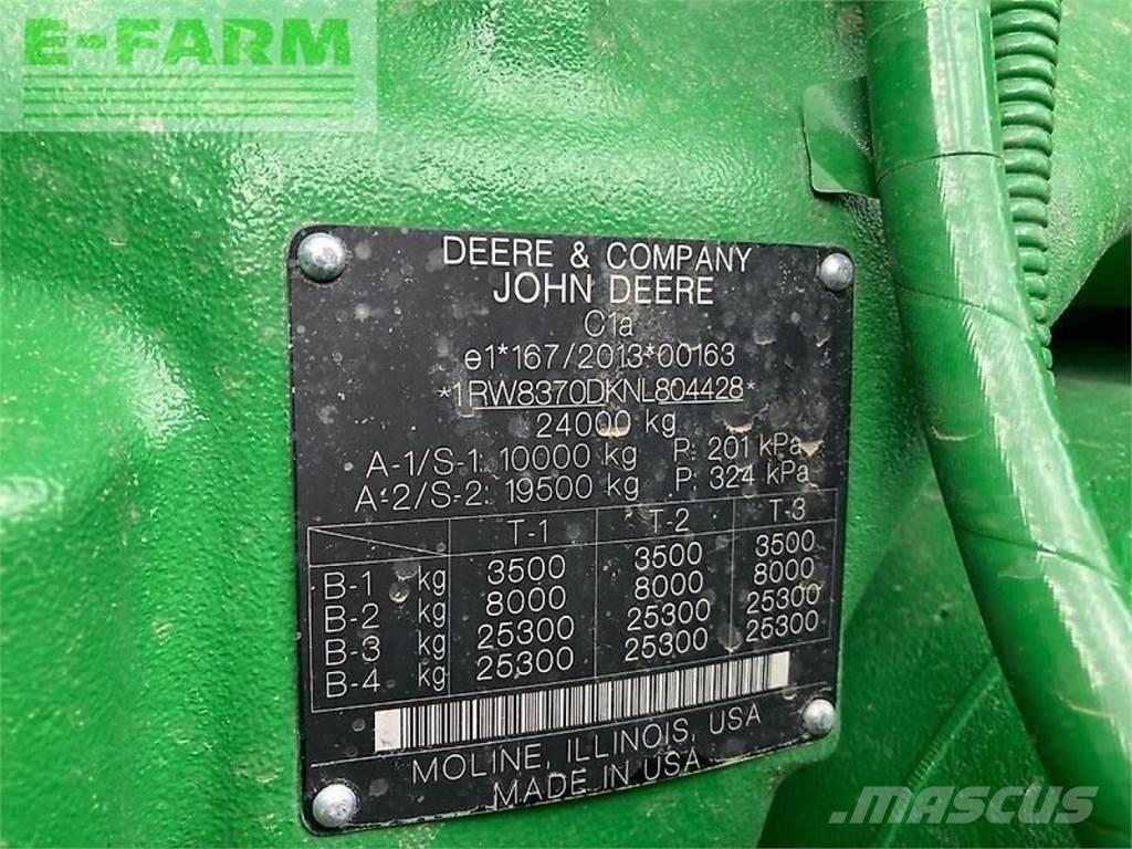 John Deere 8rx370 트랙터
