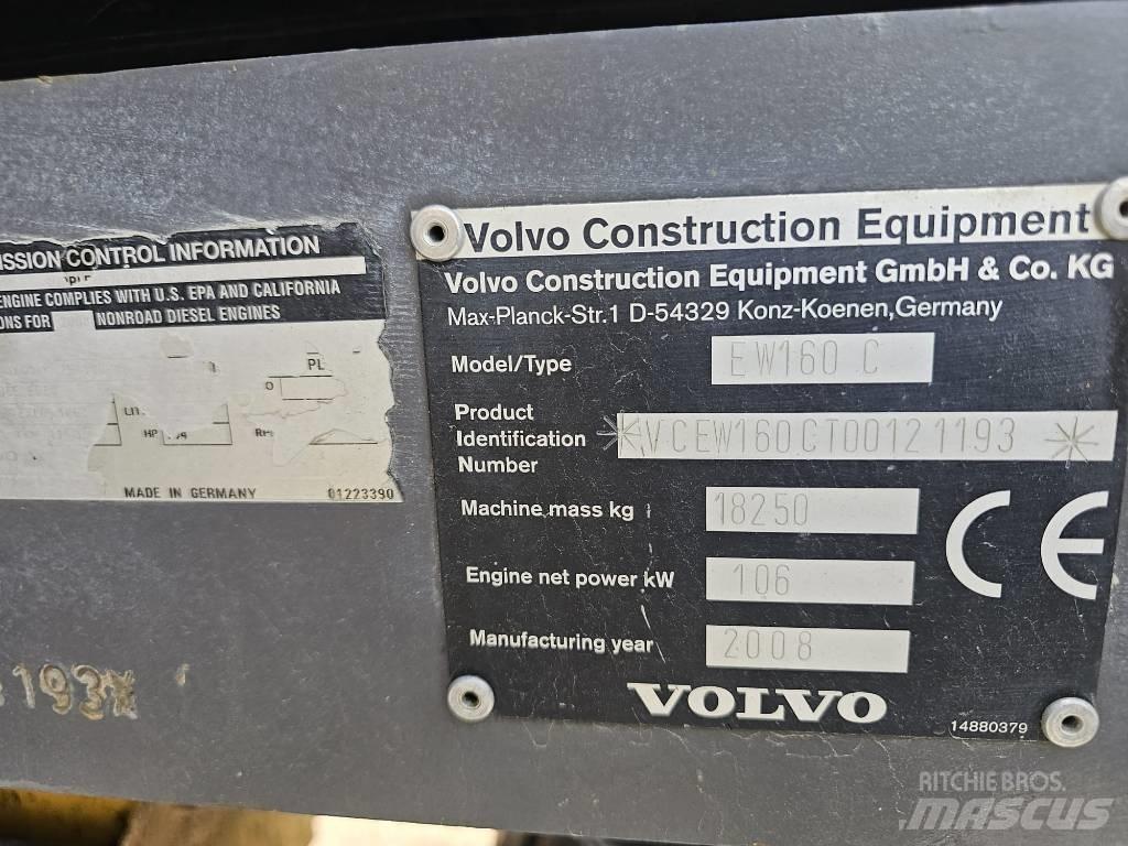 Volvo EW 160 C  휠 굴삭기