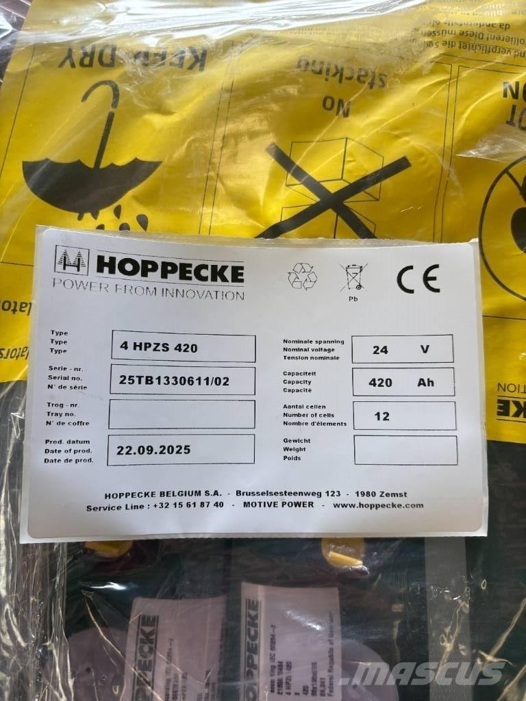 Hoppecke 4HPZS420 배터리