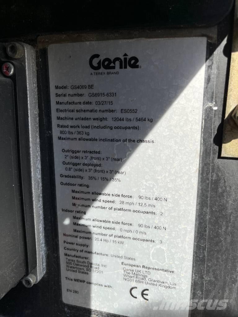 Genie GS 4069 BE 가위형 리프트