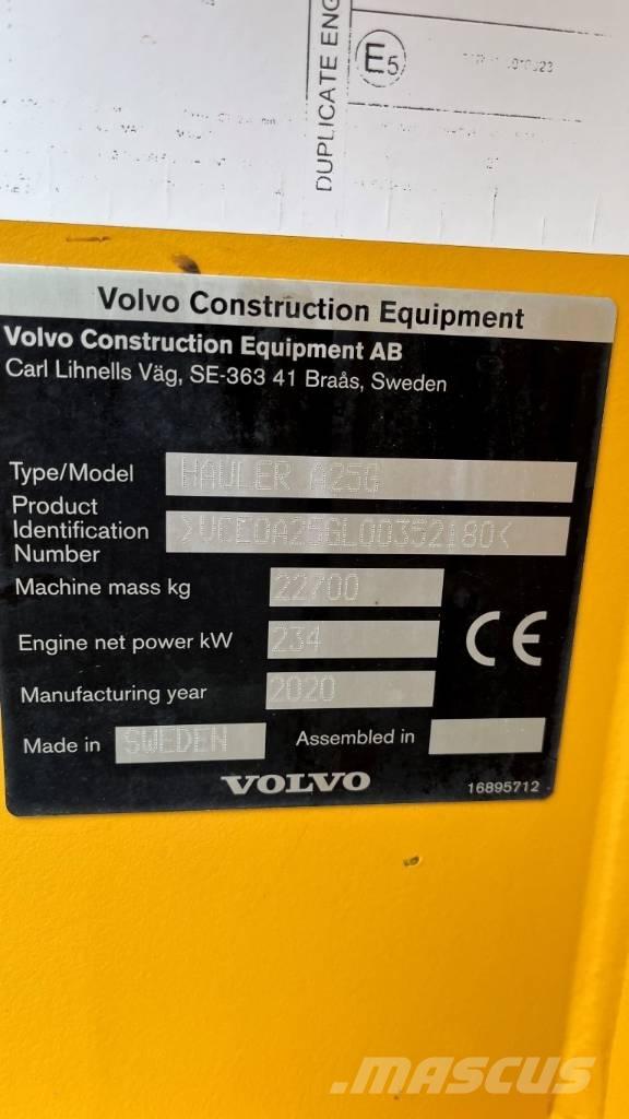 Volvo A25G 초대형 덤프 트럭