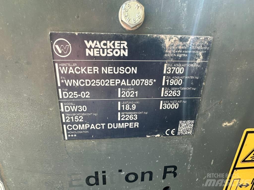 Wacker Neuson DW 30 건설현장 덤프트럭