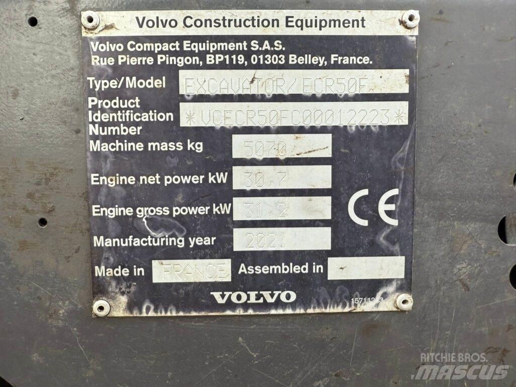 Volvo ECR50F 소형 굴삭기 7톤 미만