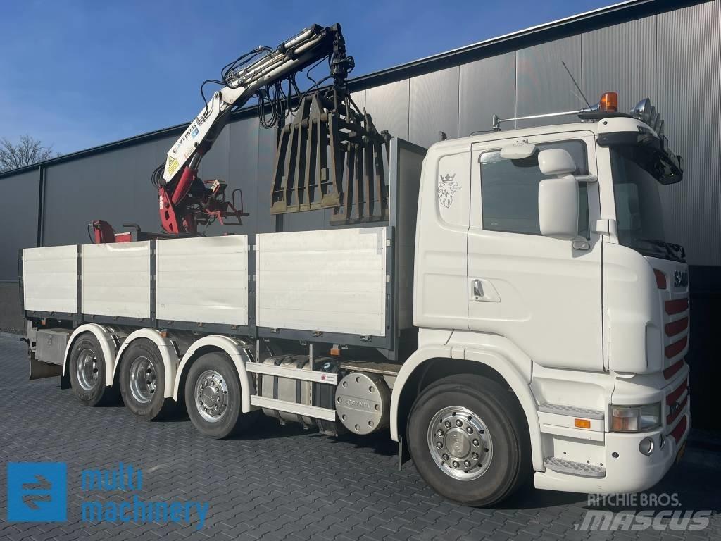 Scania R500 V8 플랫베드/드롭사이드 트럭