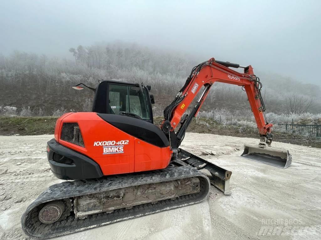 Kubota KX 080-4a2 중형굴삭기 7톤-28톤