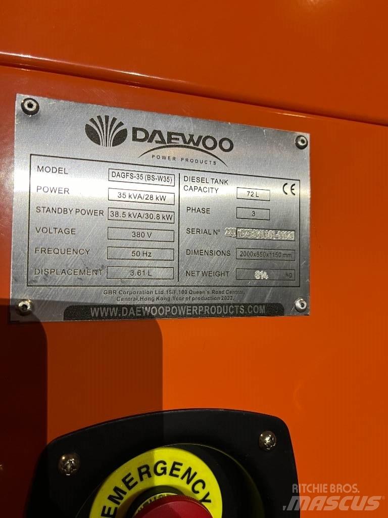 Daewoo Dagfs-35 디젤 발전기
