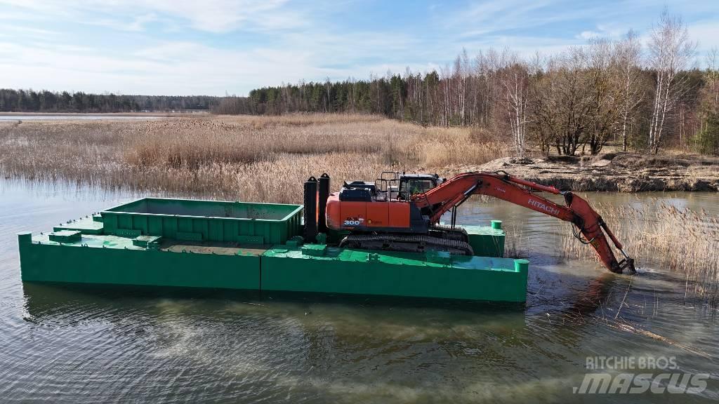  Dredge pontoon barge 준설선