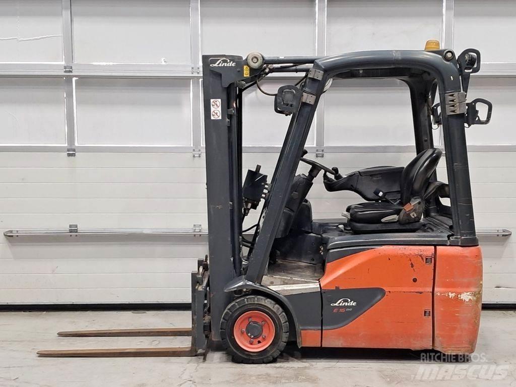 Linde E16C-03 전동 지게차