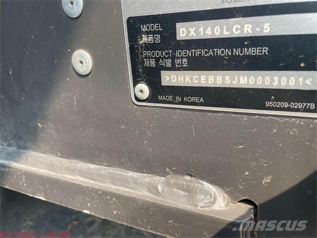Doosan DX140 LC-5 대형 굴삭기 29톤 이상