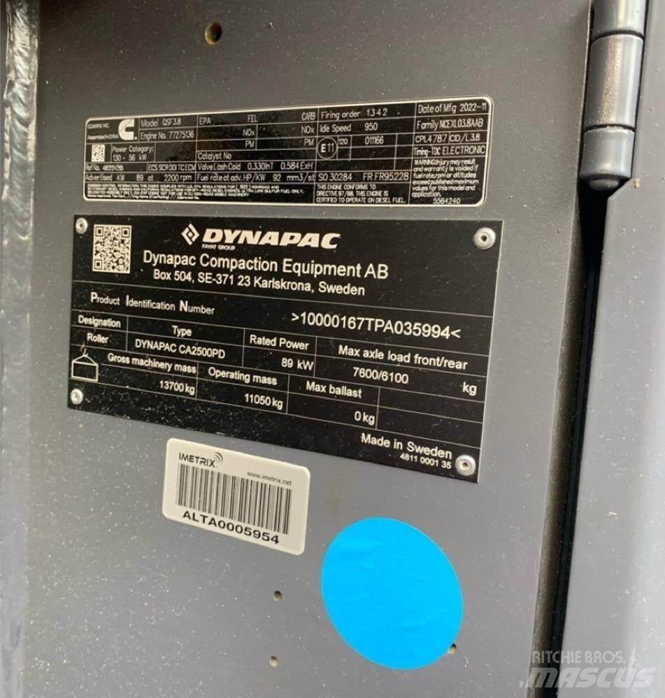 Dynapac CA2500PD 폐기물 다짐기