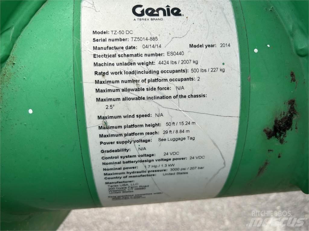 Genie TZ50 트레일러 탑재 고소작업대