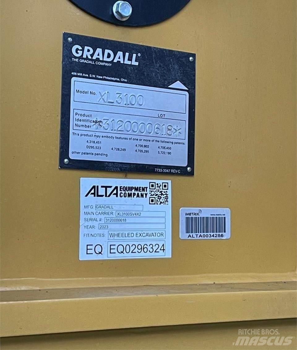 Gradall XL3100 V  휠 굴삭기